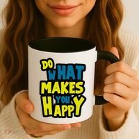 Do What Makes You Happy Postive Quote Coffee Mug thumb 3