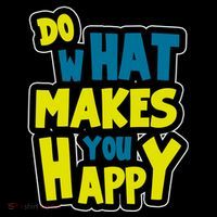 Do What Makes You Happy Postive Quote Women's Hoodie thumb 2