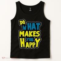 Do What Makes You Happy Postive Quote Tank Top thumb 2