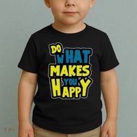 Do What Makes You Happy Postive Quote Toddler T-Shirt thumb 2