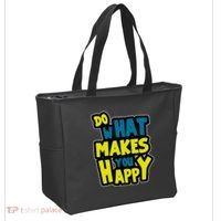 Do What Makes You Happy Postive Quote Tote Bag thumb 2
