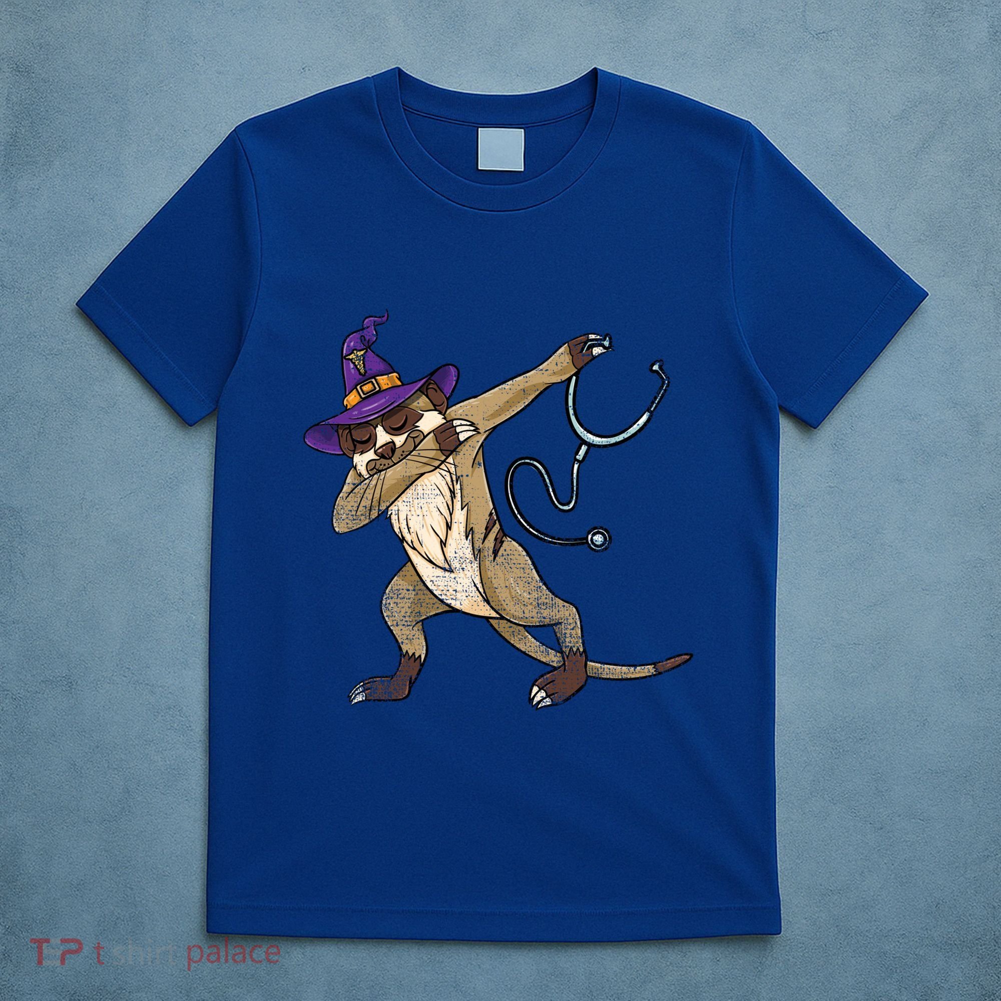 Dabbing Witch Meerkat Nurse Vintage Gift T-Shirt