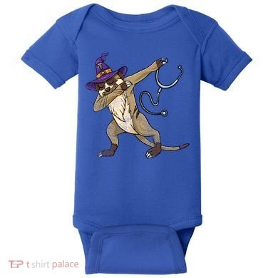 Dabbing Witch Meerkat Nurse Vintage Gift Baby Bodysuit