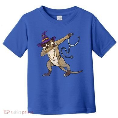 Dabbing Witch Meerkat Nurse Vintage Gift Toddler T-Shirt