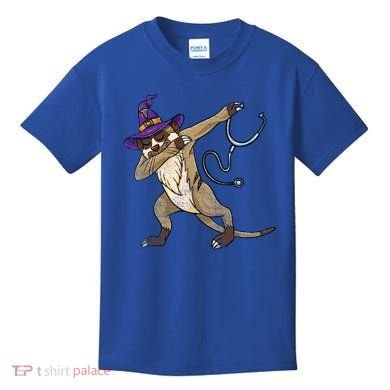 Dabbing Witch Meerkat Nurse Vintage Gift Kids T-Shirt