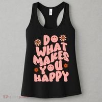 Do What Makes You Happy Hippie Retro Smile Women's Tank Top thumb 3