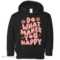 Do What Makes You Happy Hippie Retro Smile Toddler Hoodie thumb 0