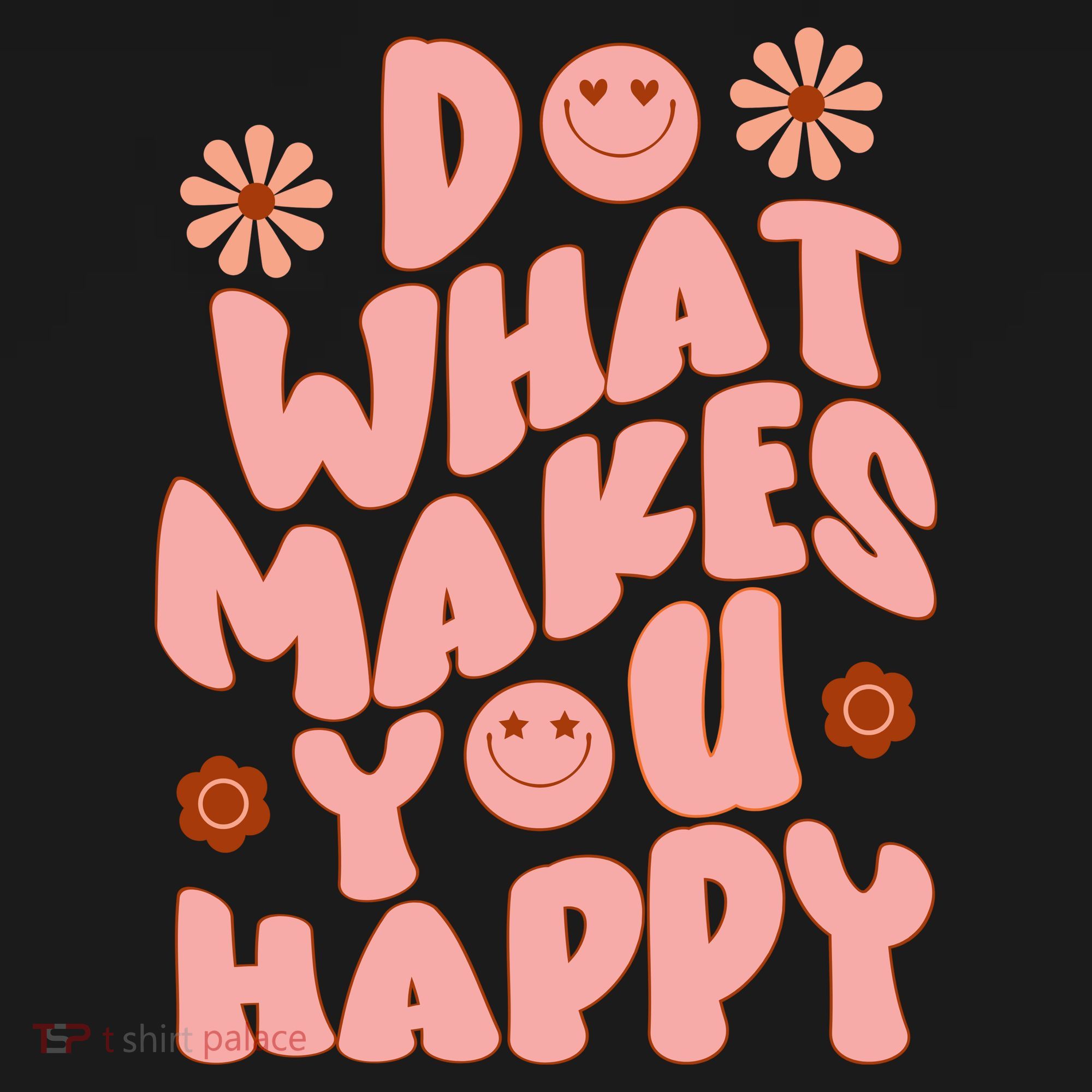 Do What Makes You Happy Hippie Retro Smile Visor