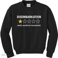 Disembarkation Would Not Recommend Kids Sweatshirt thumb 0