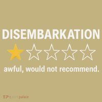 Disembarkation Would Not Recommend Kids T-Shirt thumb 2