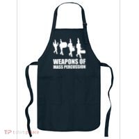 Drumline Weapons Of Mass Percussion Funny Drum Line Band Apron thumb 0