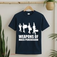 Drumline Weapons Of Mass Percussion Funny Drum Line Band T-Shirt thumb 2