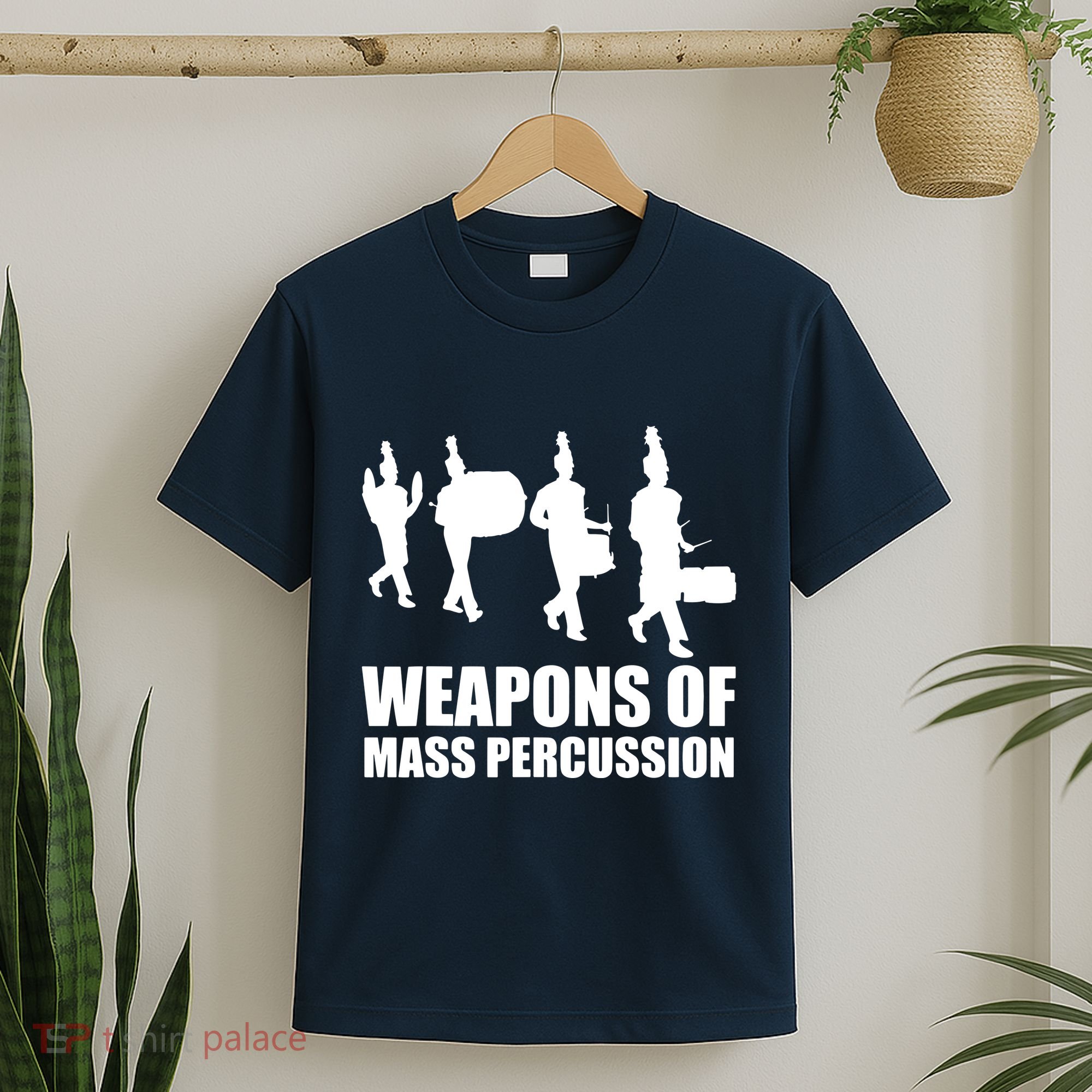 Drumline Weapons Of Mass Percussion Funny Drum Line Band T-Shirt