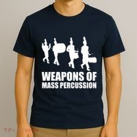 Drumline Weapons Of Mass Percussion Funny Drum Line Band T-Shirt thumb 3