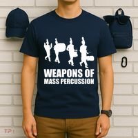 Drumline Weapons Of Mass Percussion Funny Drum Line Band T-Shirt thumb 6