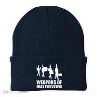 Drumline Weapons Of Mass Percussion Funny Drum Line Band Beanie thumb 0