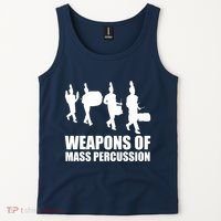 Drumline Weapons Of Mass Percussion Funny Drum Line Band Tank Top thumb 2