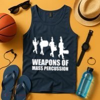 Drumline Weapons Of Mass Percussion Funny Drum Line Band Tank Top thumb 4