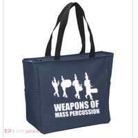Drumline Weapons Of Mass Percussion Funny Drum Line Band Tote Bag thumb 2