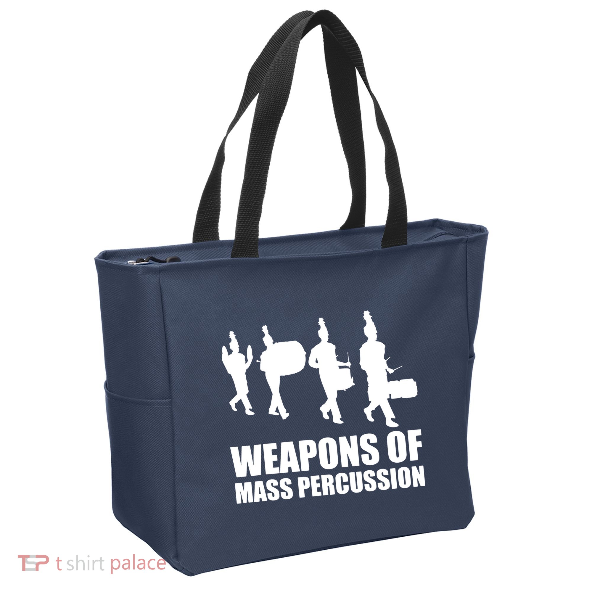 Drumline Weapons Of Mass Percussion Funny Drum Line Band Tote Bag