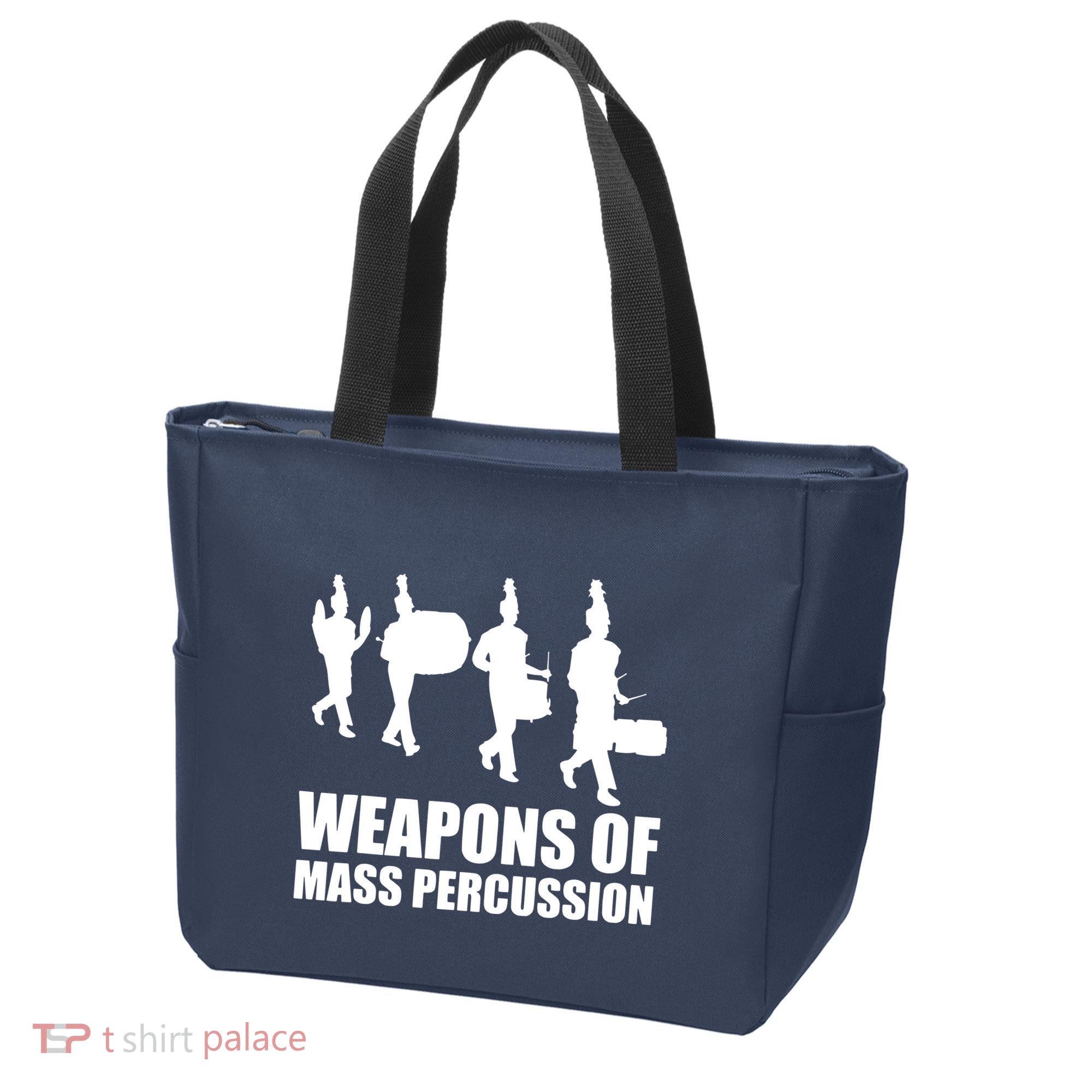 Drumline Weapons Of Mass Percussion Funny Drum Line Band Tote Bag