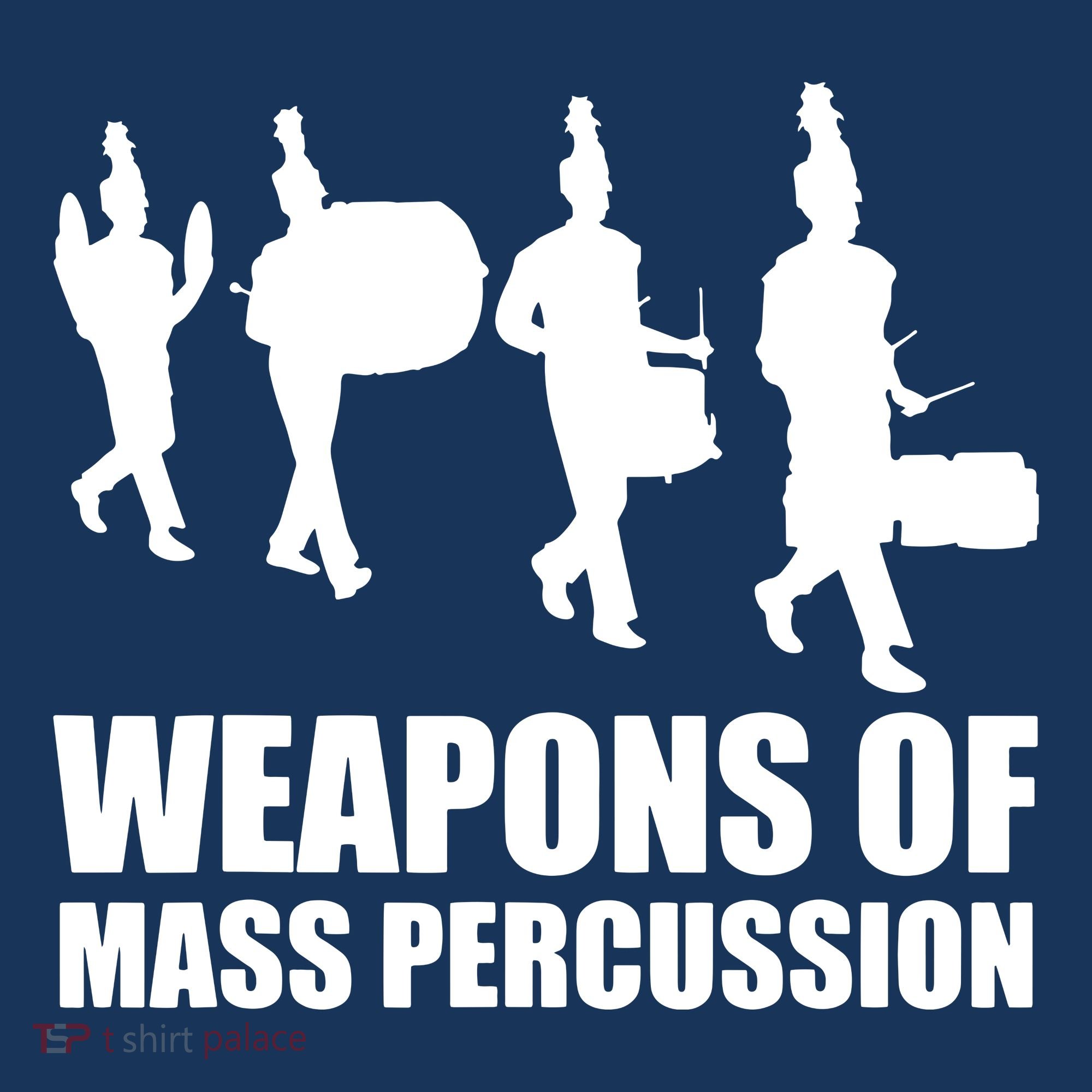 Drumline Weapons Of Mass Percussion Funny Drum Line Band Tote Bag
