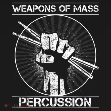 Drummers Weapons Of Mass Percussion Funny Drum Stick Sustainable Bucket Hat
