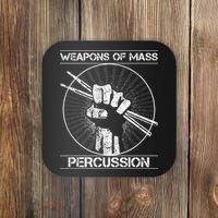 Drummers Weapons Of Mass Percussion Funny Drum Stick Coaster thumb 0