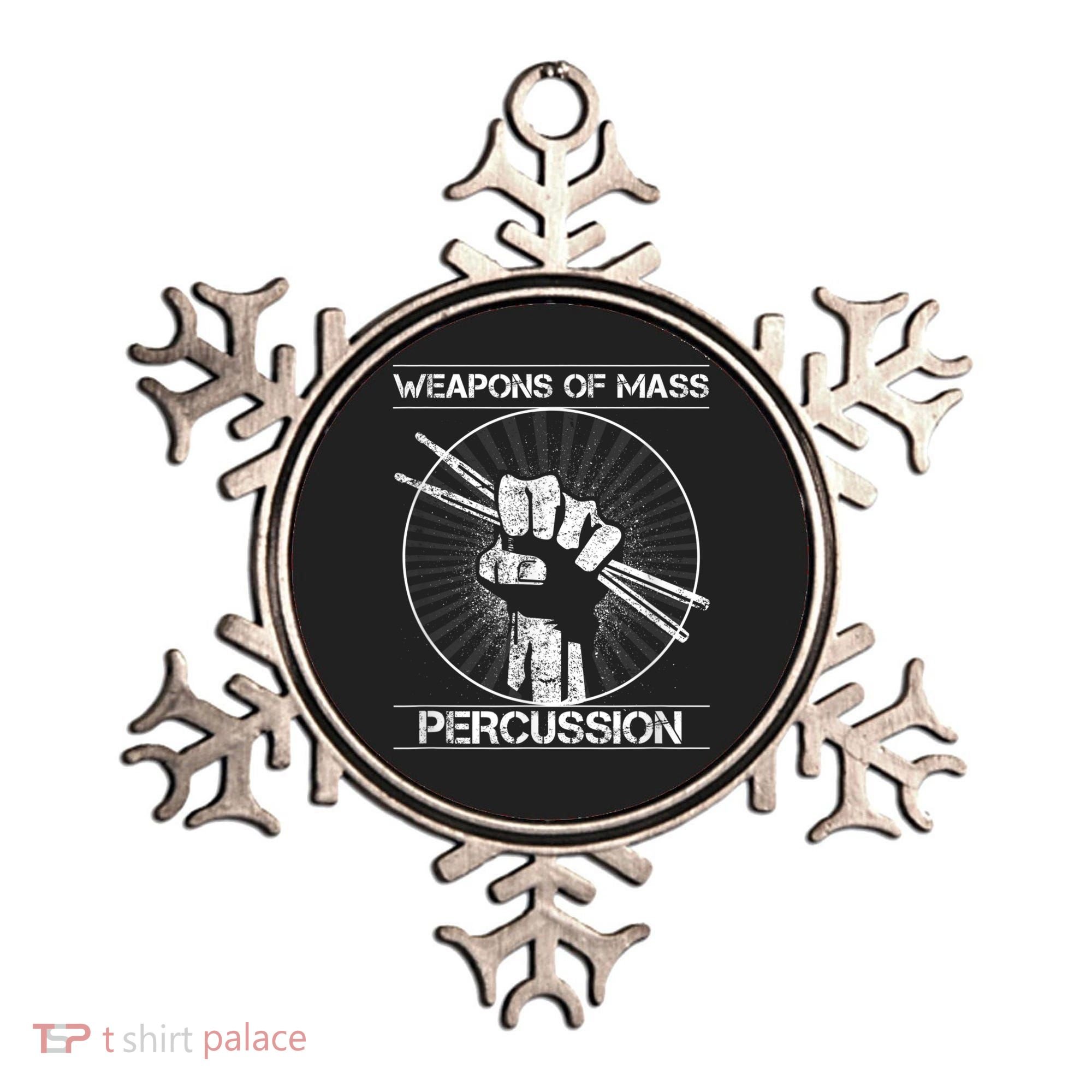 Drummers Weapons Of Mass Percussion Funny Drum Stick Ornament