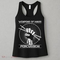 Drummers Weapons Of Mass Percussion Funny Drum Stick Women's Tank Top thumb 3