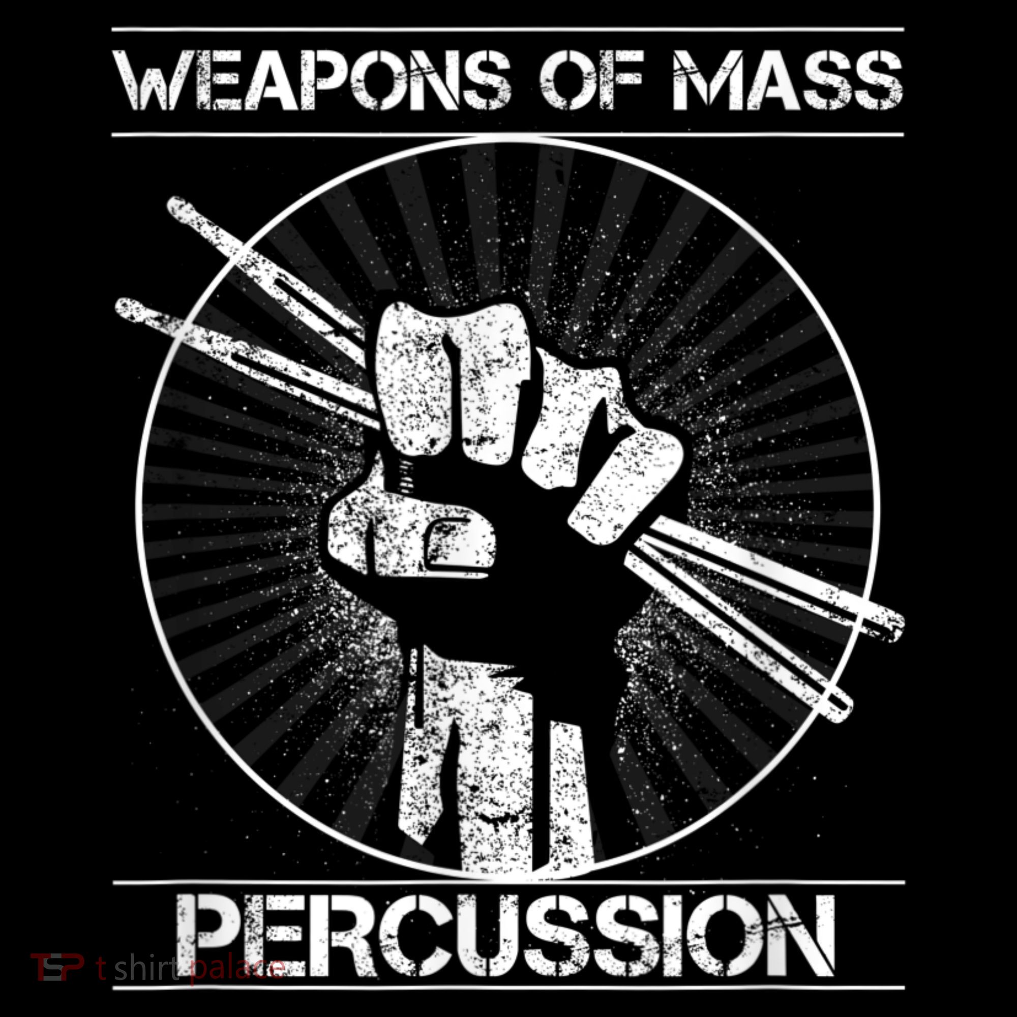 Drummers Weapons Of Mass Percussion Funny Drum Stick Women's T-Shirt