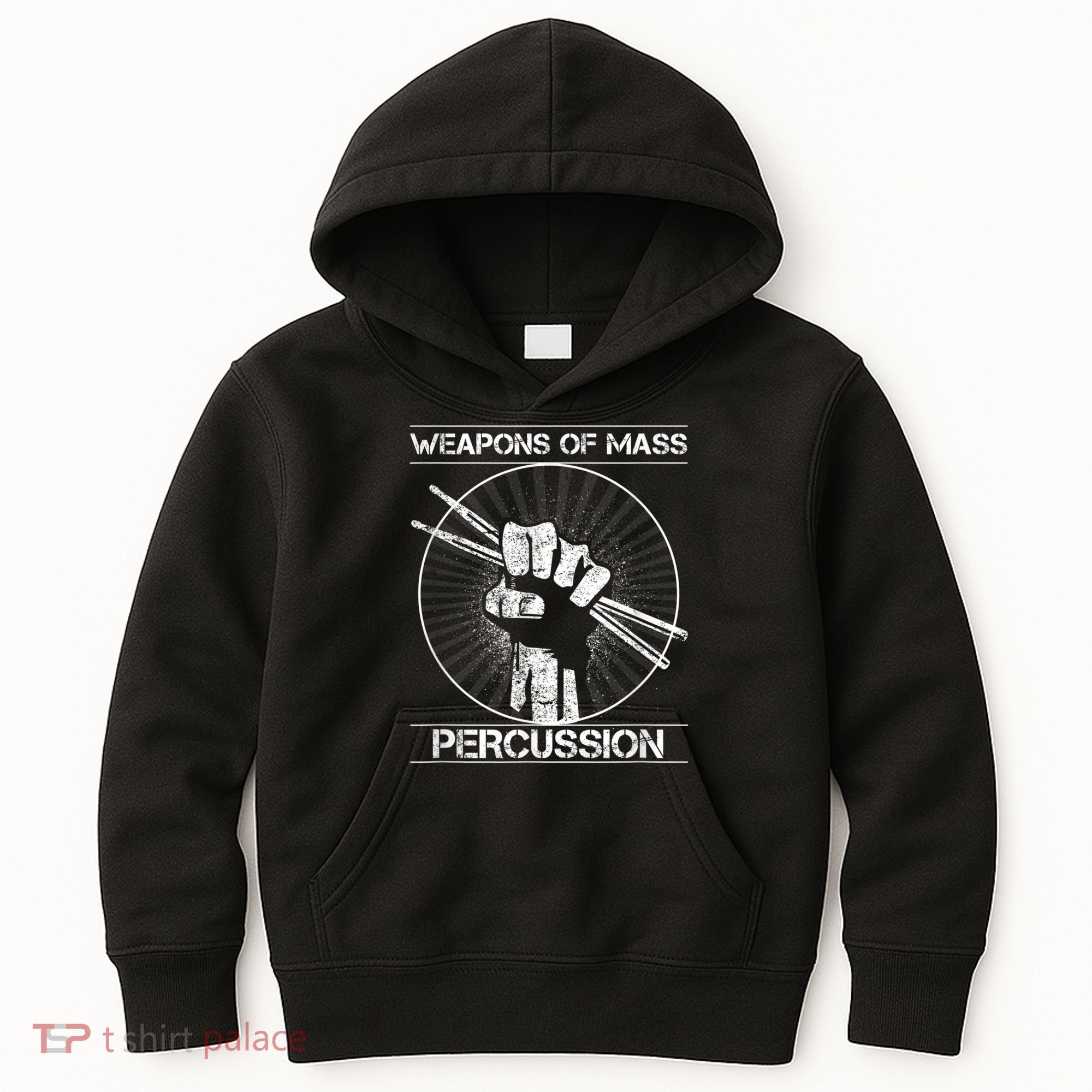 Drummers Weapons Of Mass Percussion Funny Drum Stick Kids Hoodie