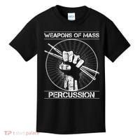 Drummers Weapons Of Mass Percussion Funny Drum Stick Kids T-Shirt thumb 0