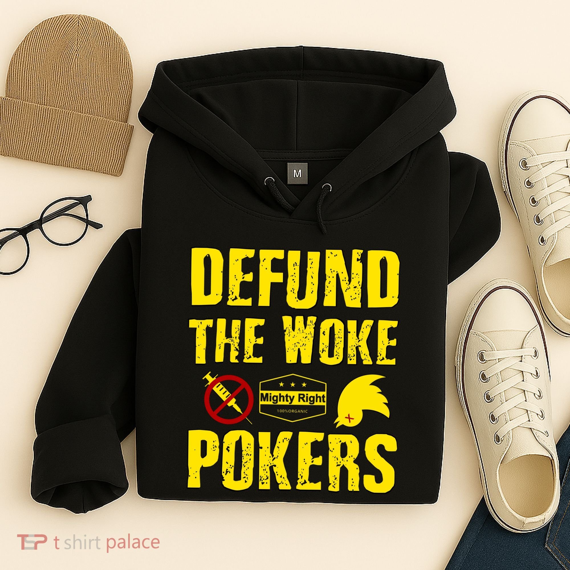 Defund Woke Pokers Hoodie