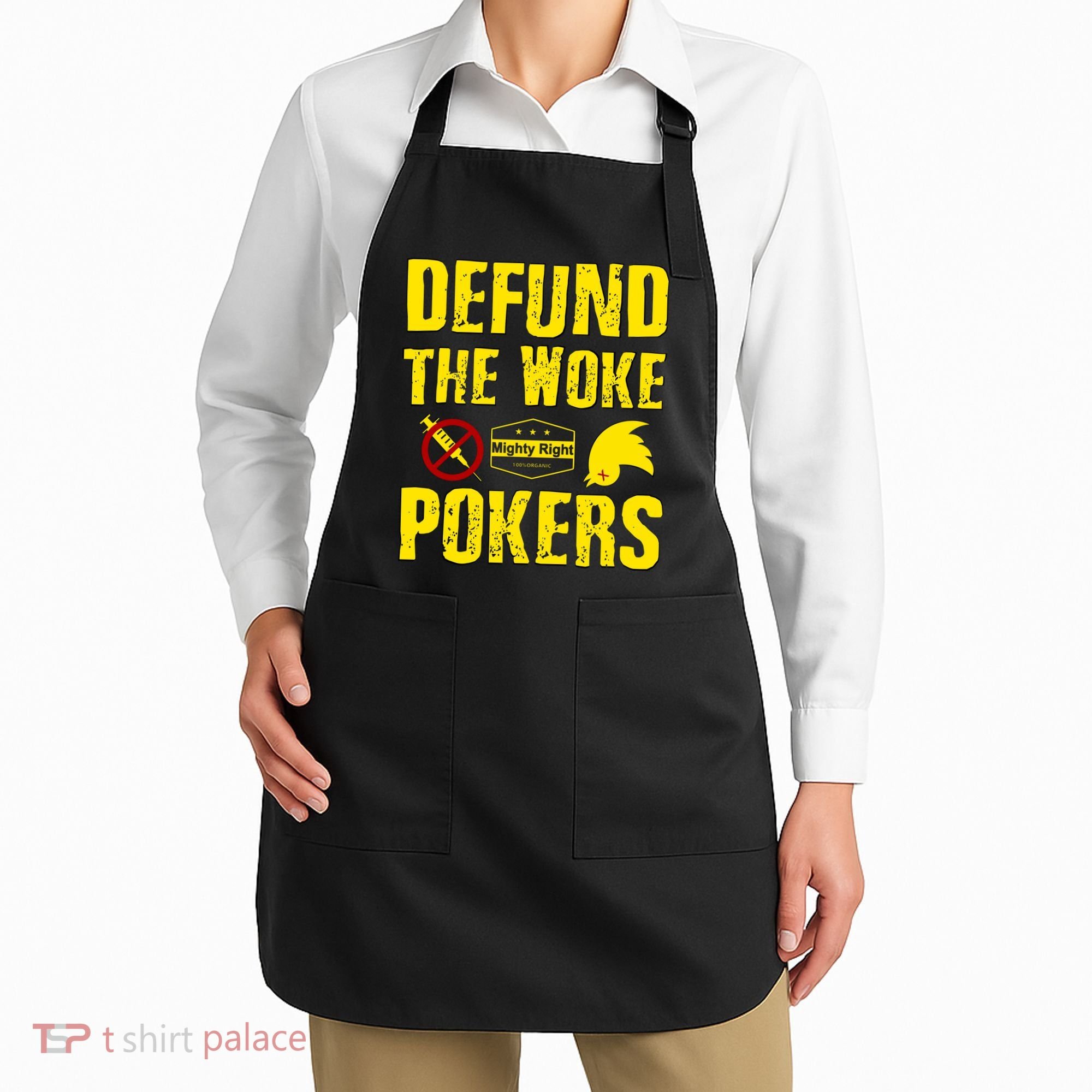 Defund Woke Pokers Apron