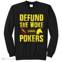 Defund Woke Pokers Sweatshirt thumb 0