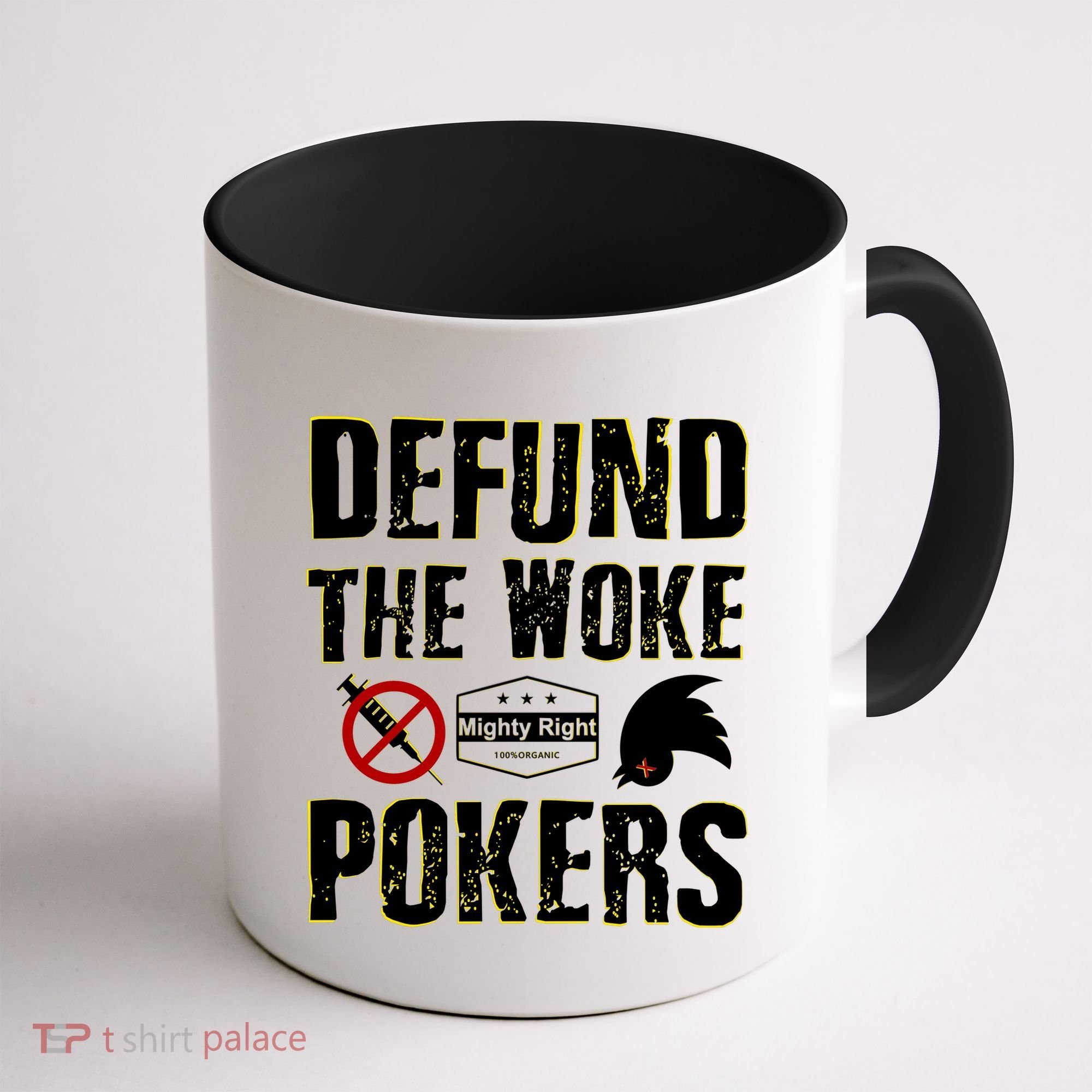 Defund Woke Pokers Coffee Mug