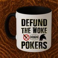 Defund Woke Pokers Coffee Mug thumb 2