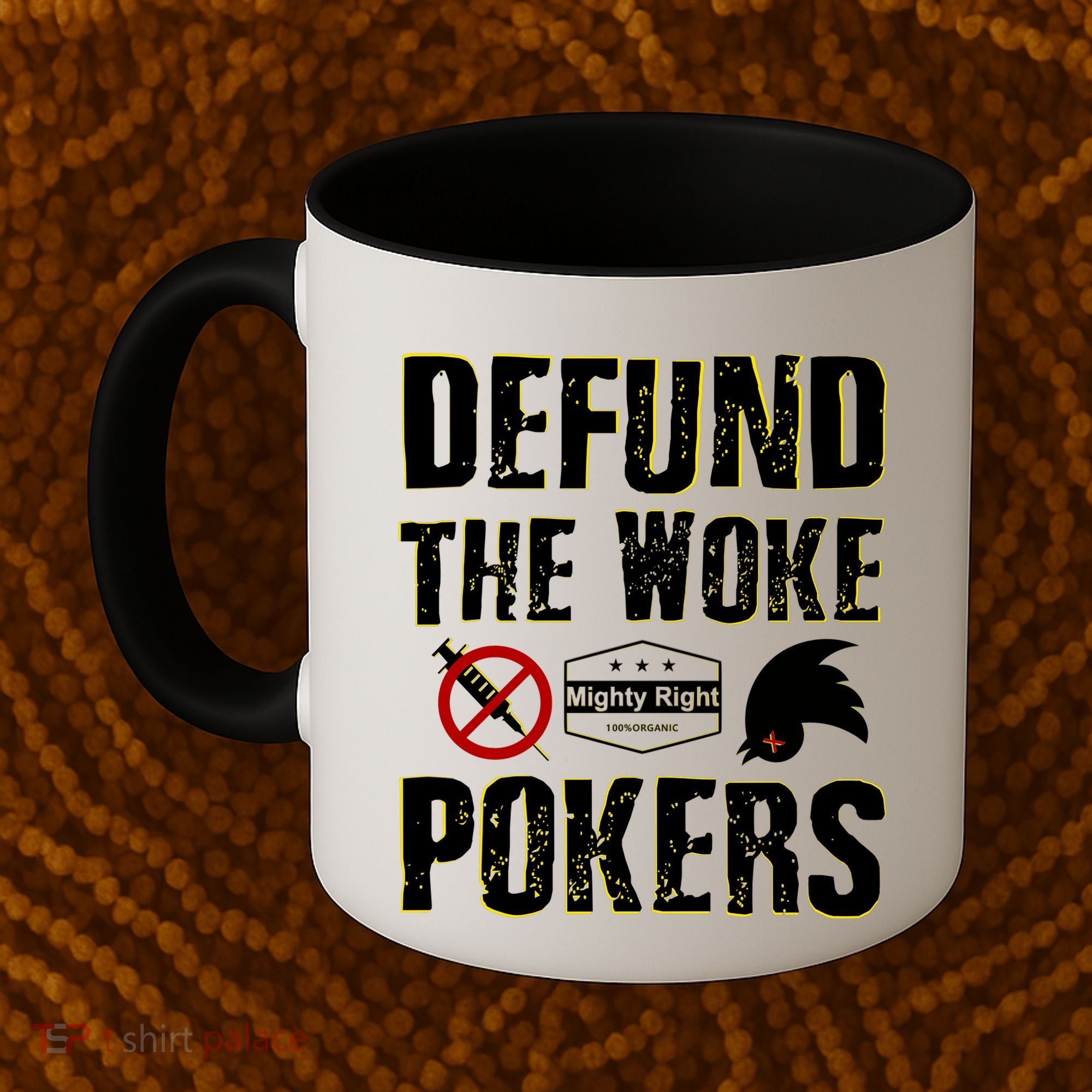 Defund Woke Pokers Coffee Mug
