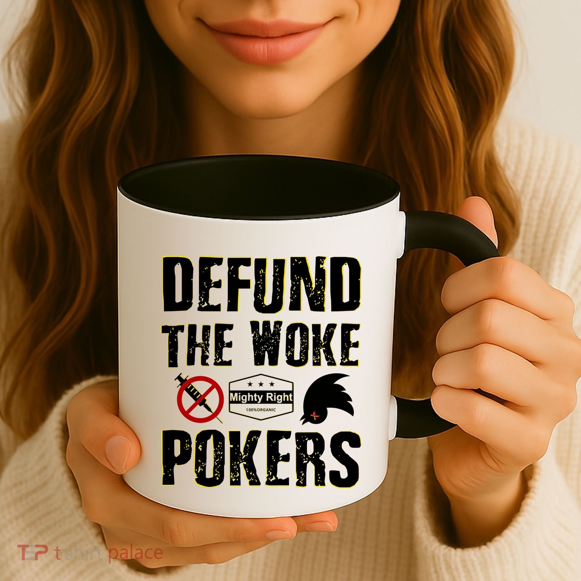 Defund Woke Pokers Coffee Mug