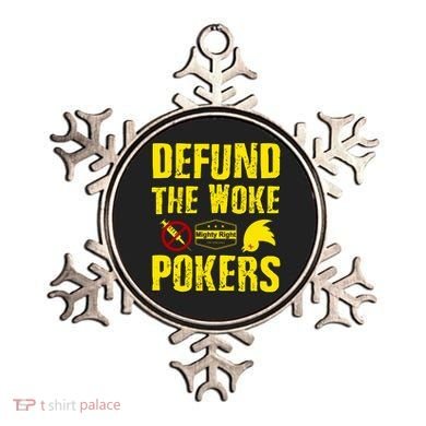 Defund Woke Pokers Ornament