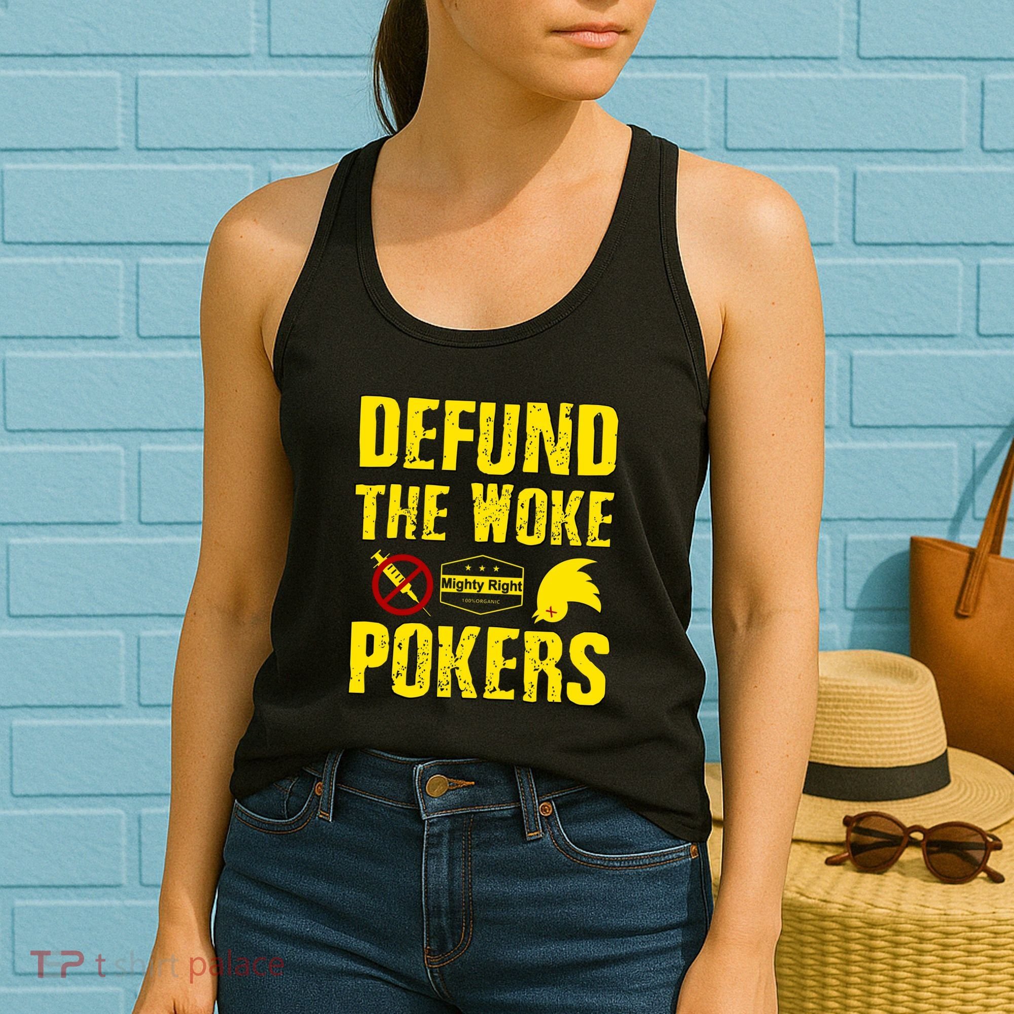 Defund Woke Pokers Women's Tank Top