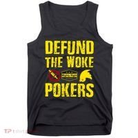 Defund Woke Pokers Tank Top thumb 0