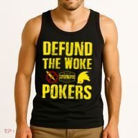 Defund Woke Pokers Tank Top thumb 3