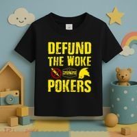 Defund Woke Pokers Toddler T-Shirt thumb 3