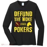 Defund Woke Pokers Women's Long Sleeve Shirt thumb 0