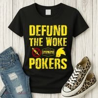 Defund Woke Pokers Women's T-Shirt thumb 3