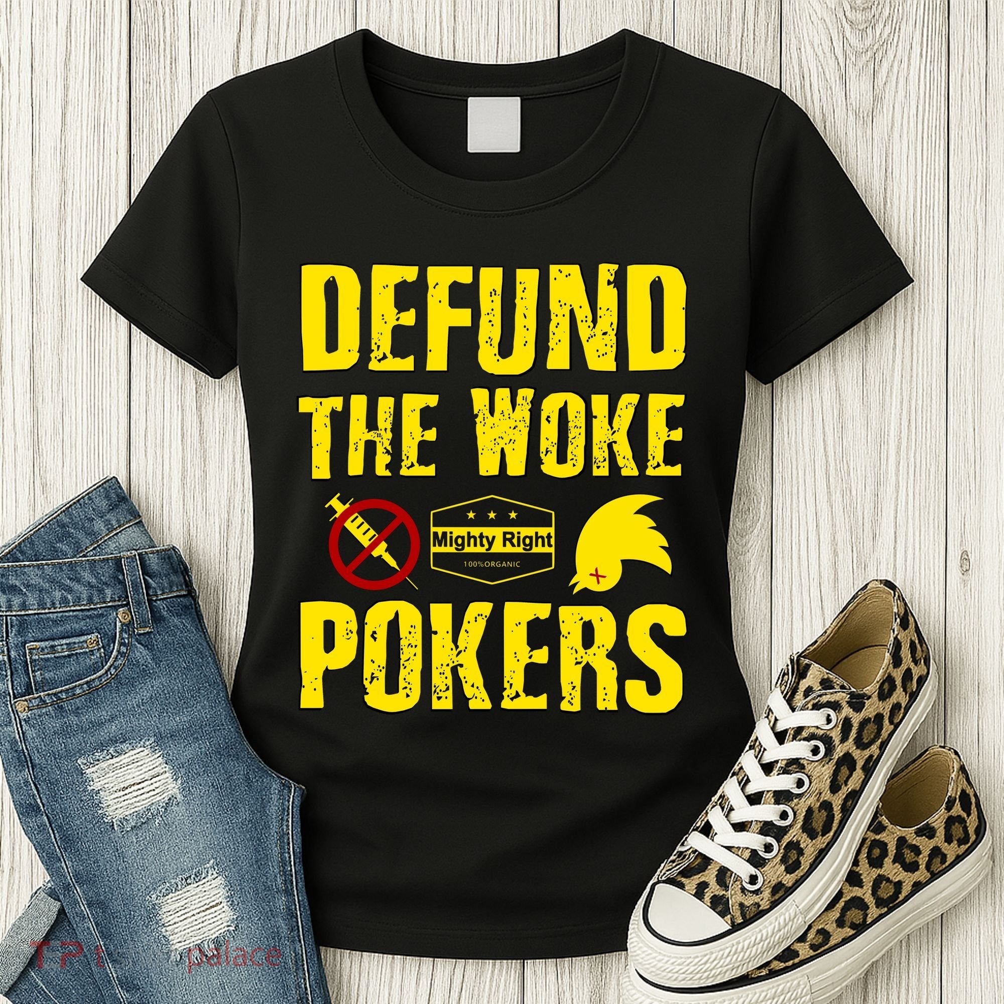 Defund Woke Pokers Women's T-Shirt