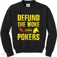 Defund Woke Pokers Kids Sweatshirt thumb 0
