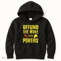 Defund Woke Pokers Kids Hoodie thumb 0